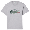 T-shirt Homme Lacoste LOOSE FIT COTON ÉPAIS IMPRIMÉ  - Bleu