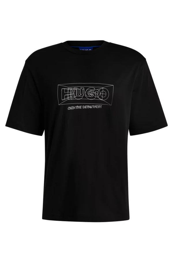 T-SHIRT BOSS REGULAR EN COTON AVEC LOGOS GRAPHIQUES