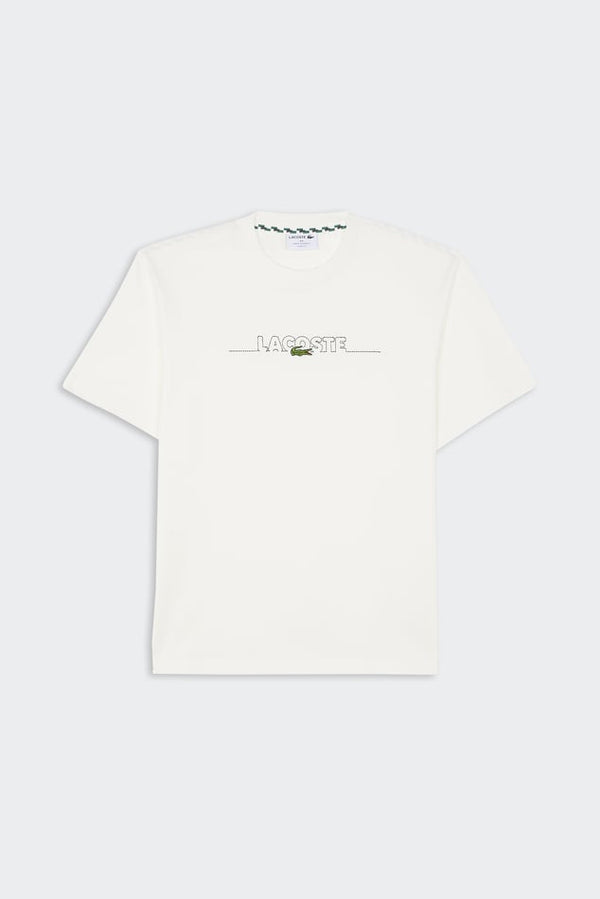 T-shirt Homme Lacoste LOOSE FIT COTON ÉPAIS IMPRIMÉ