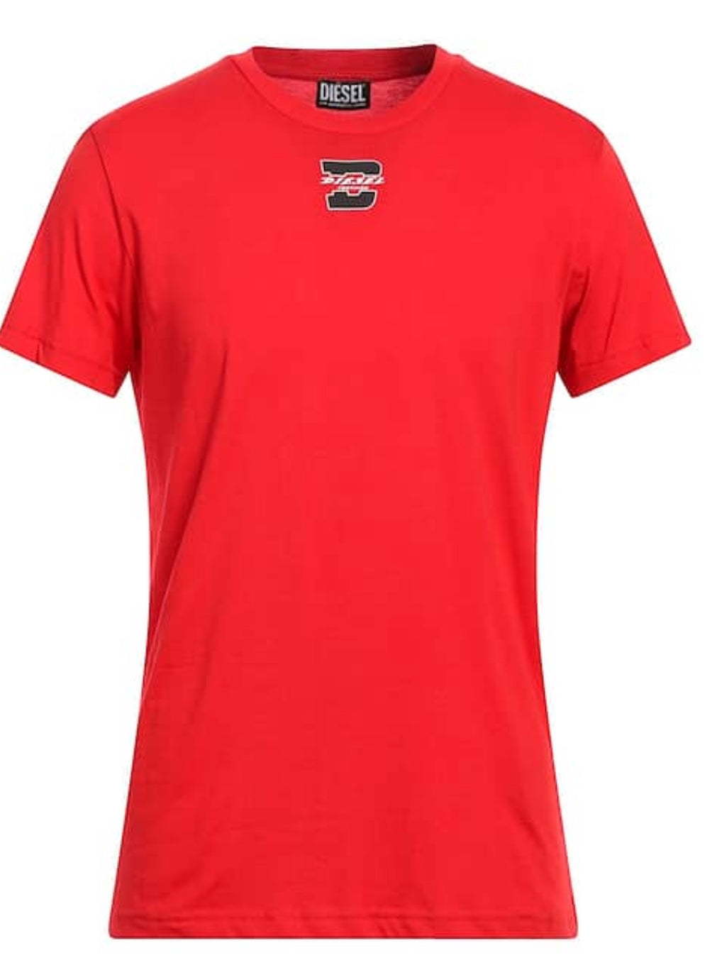 T-shirt col rond Diesel rouge