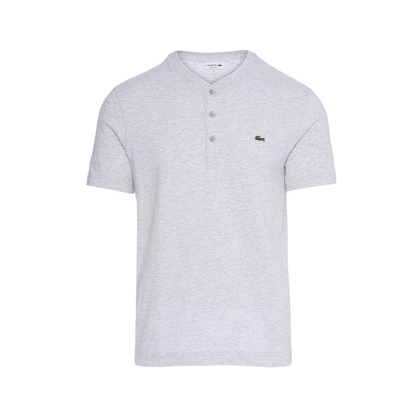 T-shirt col Henley boutonné Coupe régulière coton pima uni