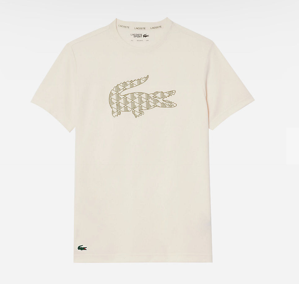 T-shirt Lacoste blanc cassé