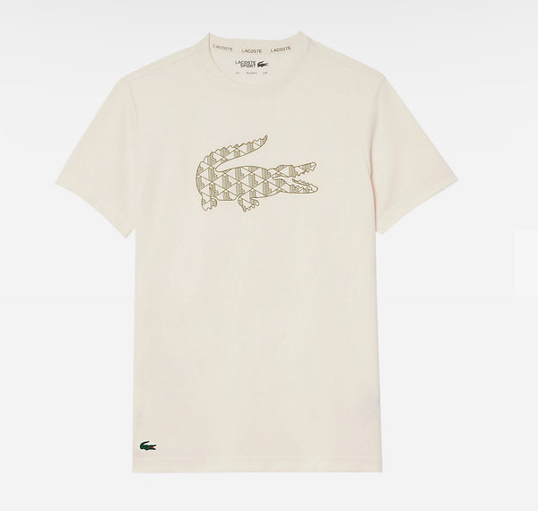 T-shirt Lacoste blanc cassé