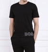T-SHIRT BOSS EN COTON STRETCH À LOGO ARTISTIQUE CONTRASTANT