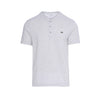 T-shirt col Henley boutonné Coupe régulière coton pima uni bleu-nuit