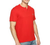 T-shirt col Henley boutonné Coupe régulière coton pima uni