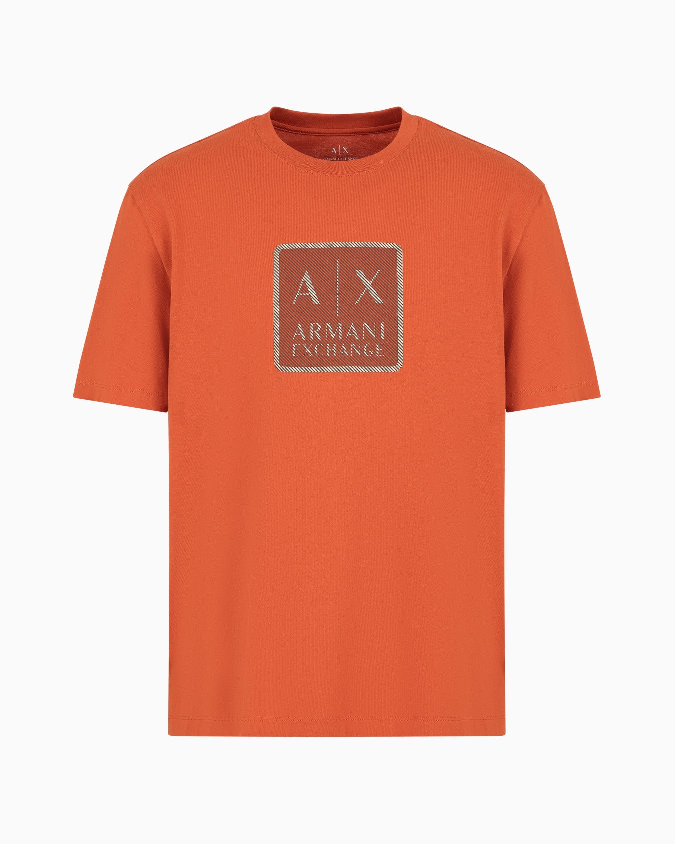 T-SHIRT AX COUPE CLASSIQUE EN COTON AVEC MAXI PATCH LOGO ASV