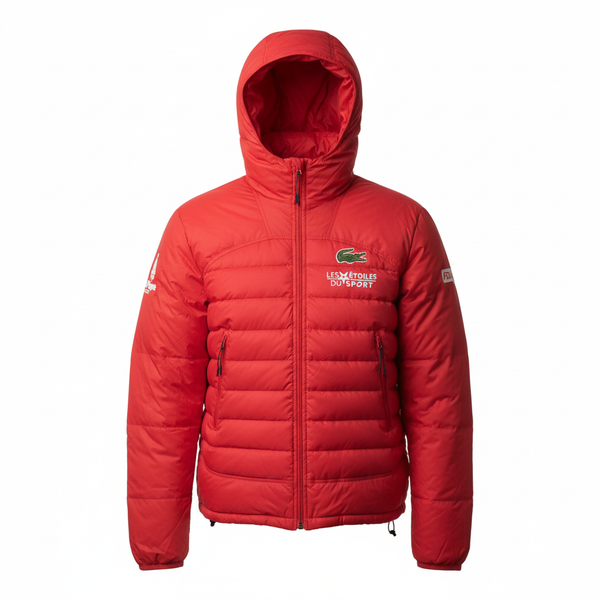 doudoune lacoste les etoiles du sport en collaboration avec la française des jeux & la plagne