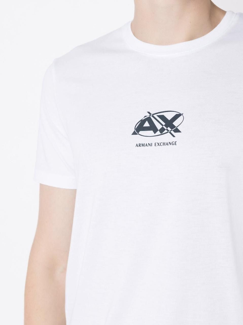 T-shirt col rond Armani exchange iconique blanc