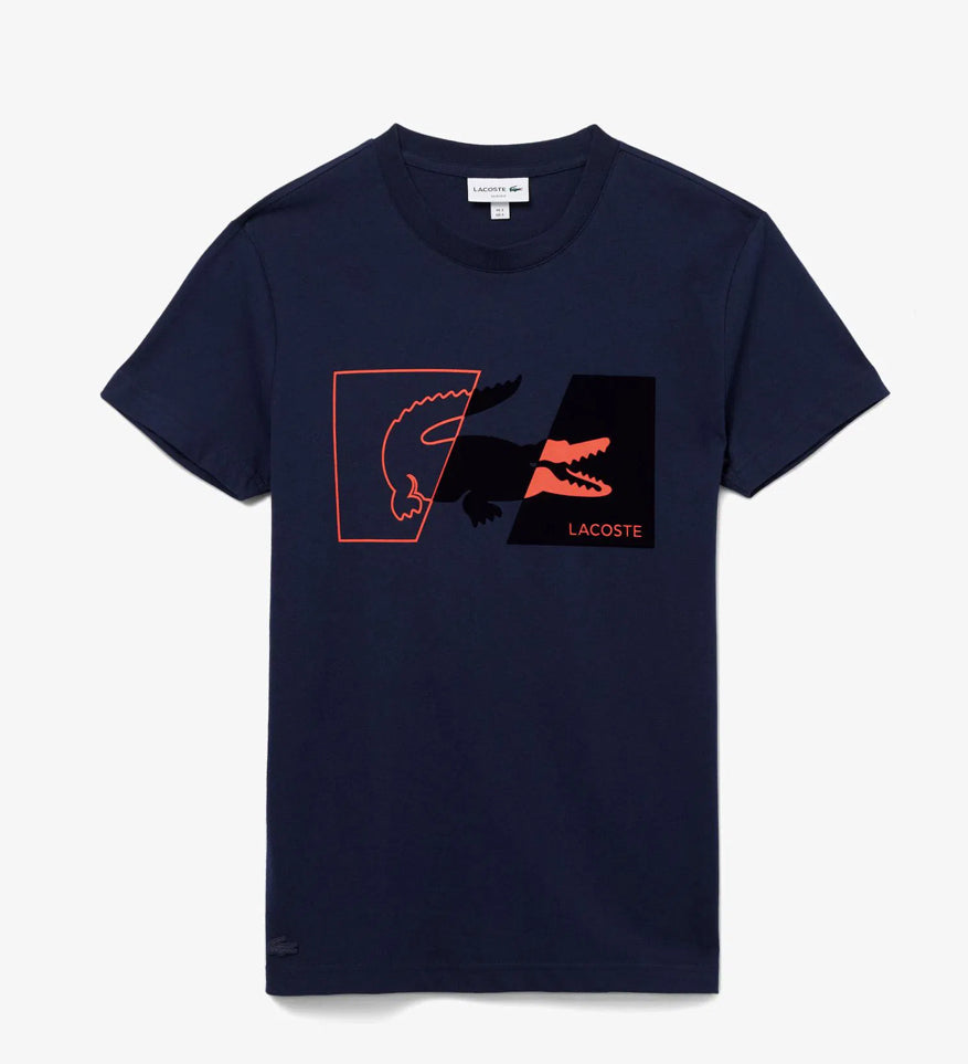 T-shirt Homme Lacoste- bleu-nuit