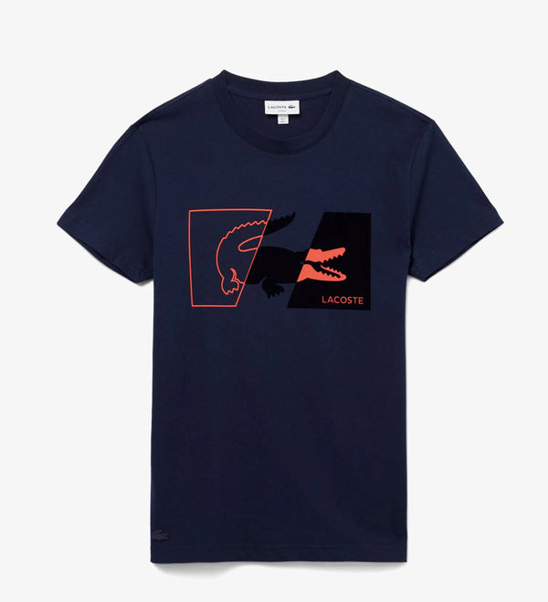 T-shirt Homme Lacoste- bleu-nuit