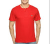 T-shirt col Henley boutonné Coupe régulière coton pima uni bleu-nuit
