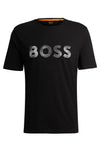 T-SHIRT BOSS EN JERSEY DE COTON AVEC LOGO IMPRIMÉ
