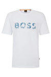T-SHIRT BOSS EN JERSEY DE COTON AVEC LOGO IMPRIMÉ