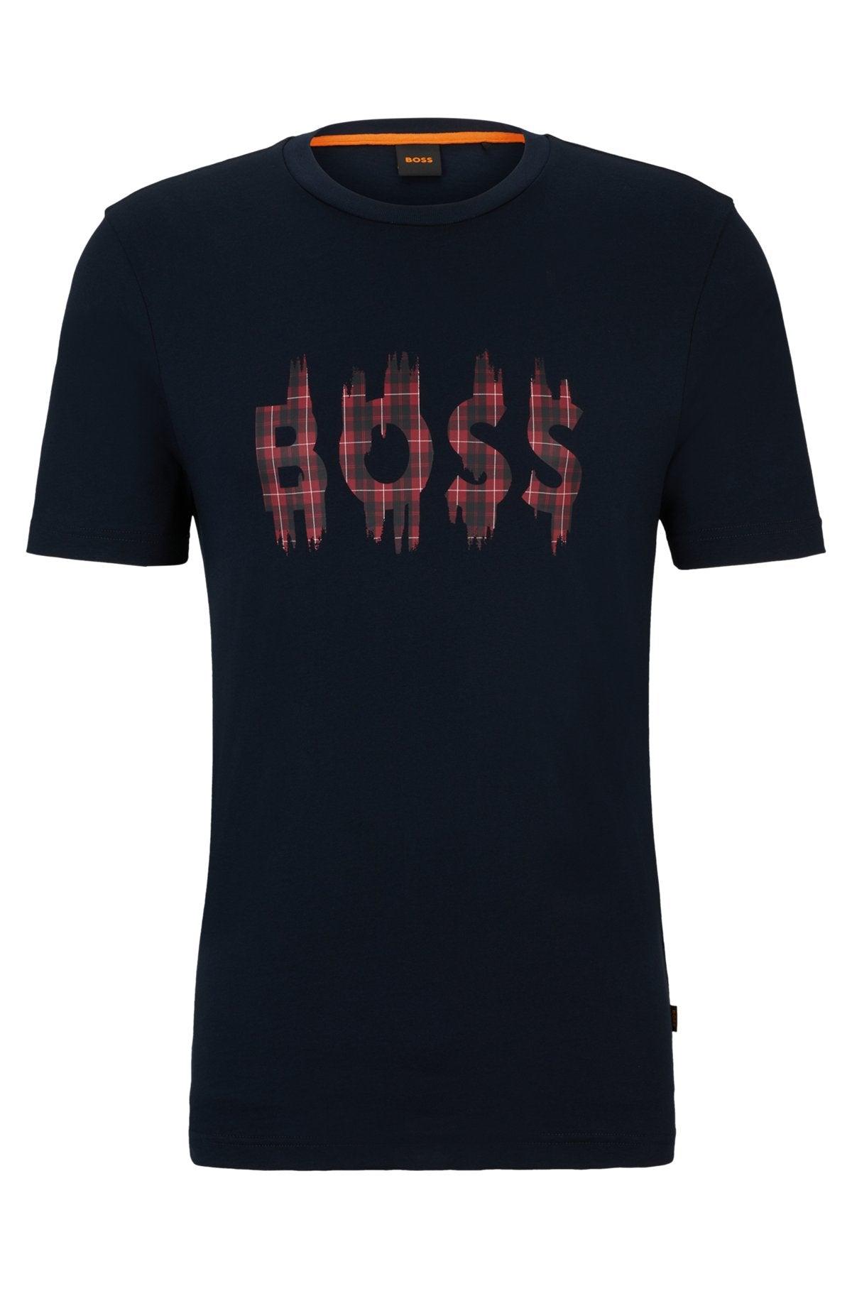 T-shirt col rond Boss bleu-nuit