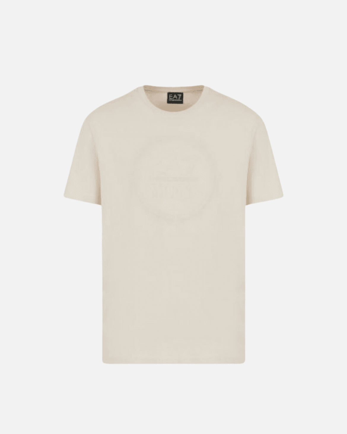 T-shirt col rond EA7 blanc