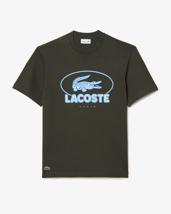 T-shirt Lacoste vert kaki