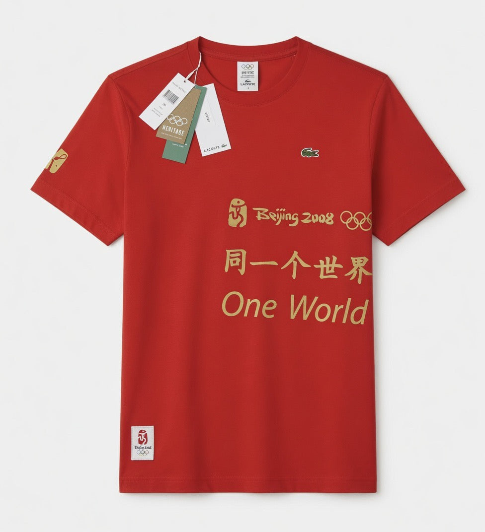 T-shirt Lacoste homme de la collection Heritage des Jeux Olympiques  de Tokyo 1964