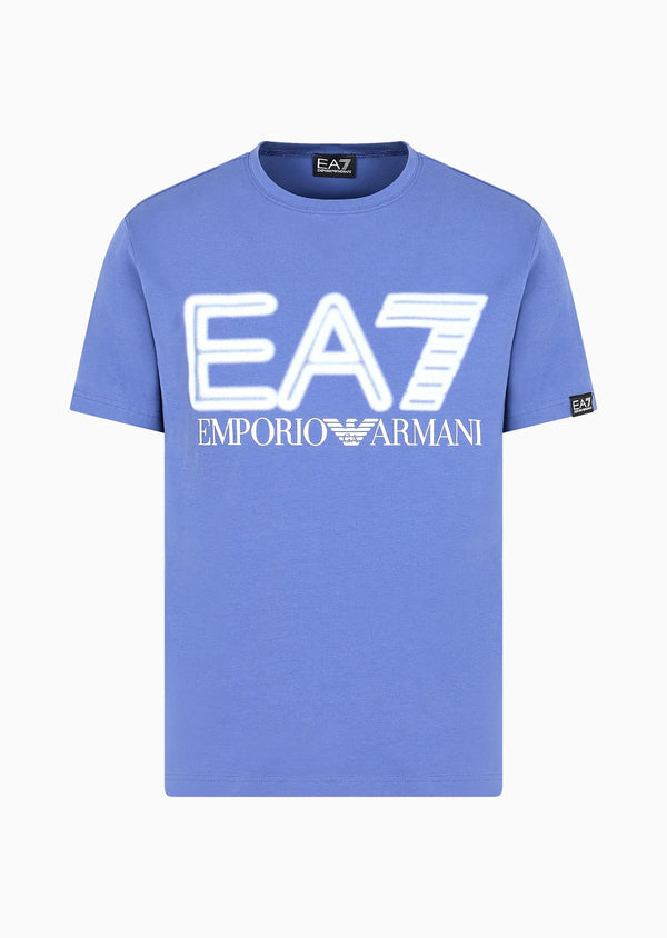 T-shirt col rond Armani iconique bleu