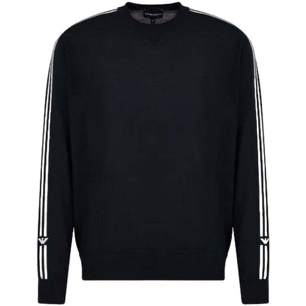 PULL EN LAINE VIERGE RASÉE AVEC LOGO AIGLE JACQUARD