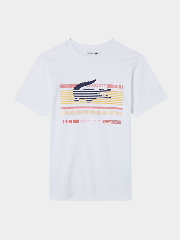 T-shirt Lacoste blanc