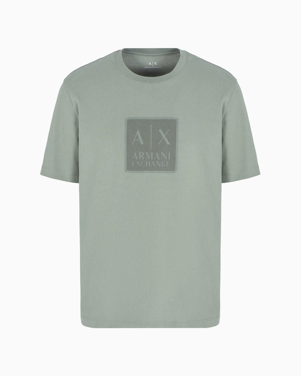 T-SHIRT AX COUPE CLASSIQUE EN COTON AVEC MAXI PATCH LOGO ASV