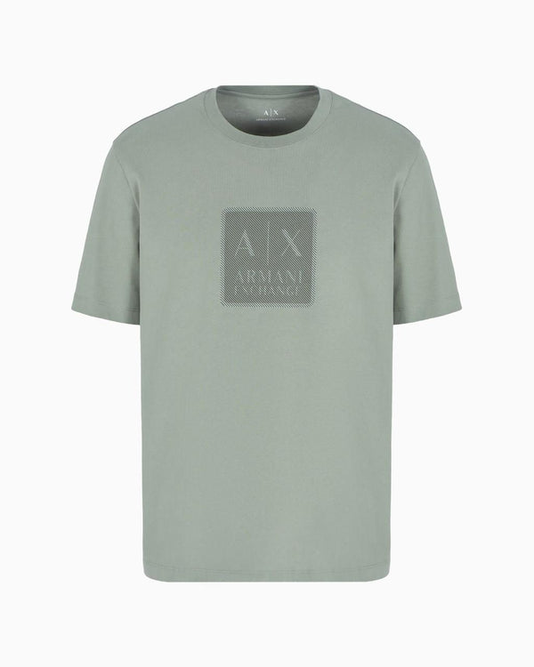 T-SHIRT AX COUPE CLASSIQUE EN COTON AVEC MAXI PATCH LOGO ASV