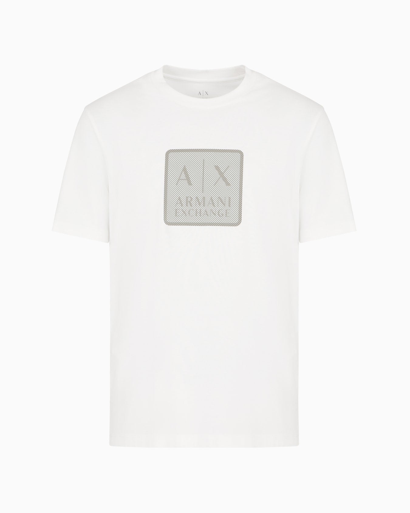 T-SHIRT AX COUPE CLASSIQUE EN COTON AVEC MAXI PATCH LOGO ASV