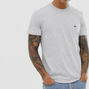 T-shirt Lacoste col rond en jersey de coton pima uni gris