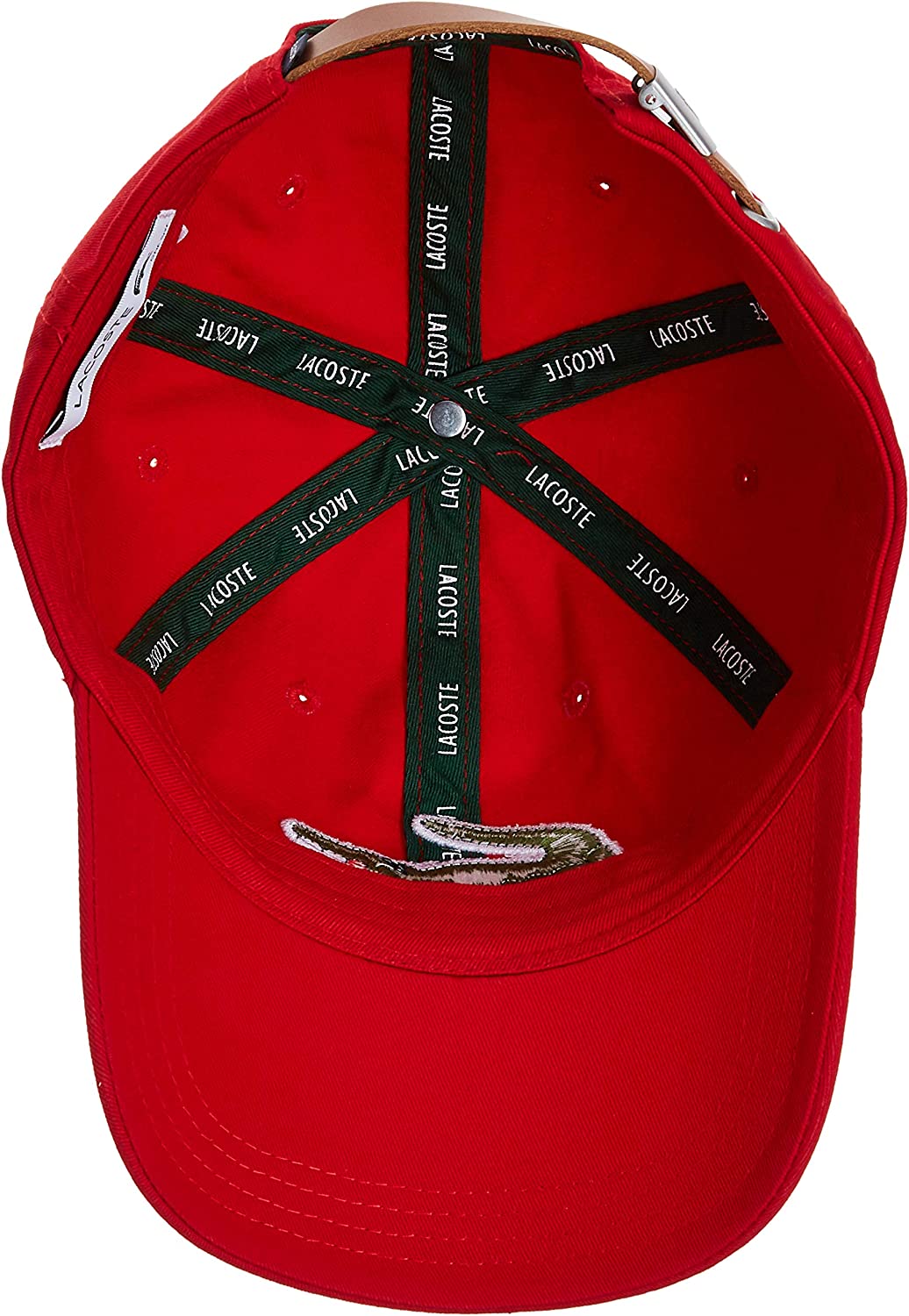 Casquette Lacoste crocodile vert brodé