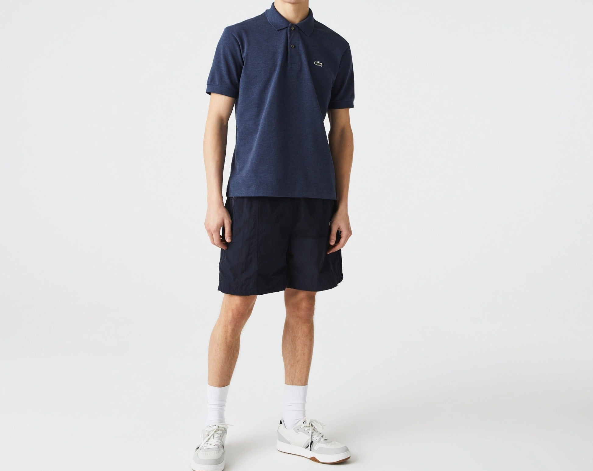Polo Lacoste homme SPORT en coton mélangé uni