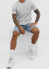 T-shirt Lacoste col rond en jersey de coton pima uni gris