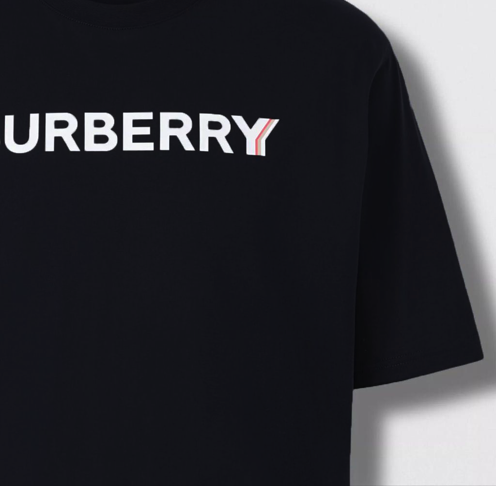 T-SHIRT BURBERRY EN JERSEY DE COTON IMPRIMÉ LOGO