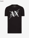 T-SHIRT ARMANI EXCHANGE EN JERSEY DE COTON À LOGO ARTISTIQUE