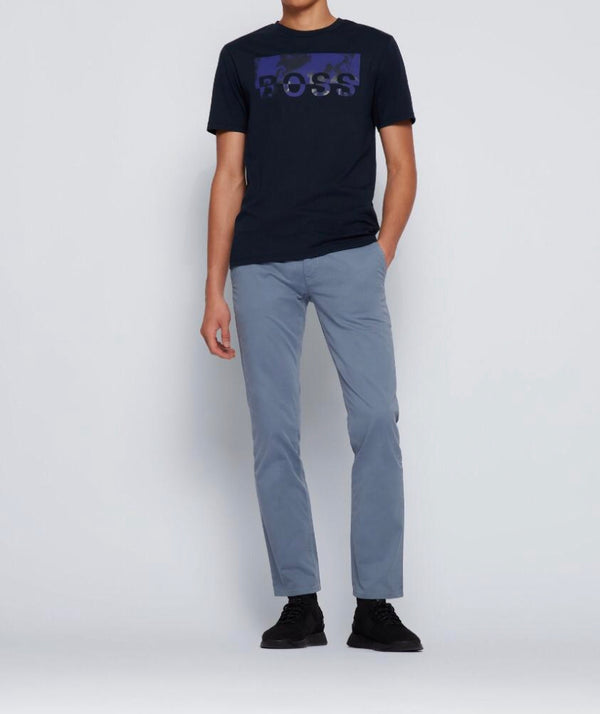 T-SHIRT BOSS EN JERSEY DE COTON À LOGO ARTISTIQUE