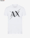 T-SHIRT ARMANI EXCHANGE EN JERSEY DE COTON À LOGO ARTISTIQUE