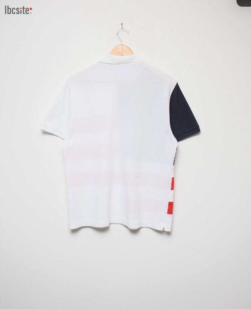 POLO LACOSTE HOMME DRAPEAU ÉTAT UNIS