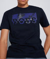 T-SHIRT BOSS EN JERSEY DE COTON À LOGO ARTISTIQUE